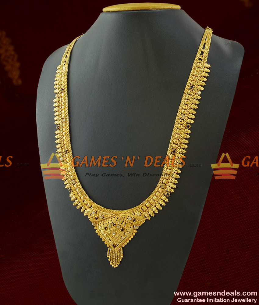 ARRG265 - Pure Gold Plated Jewellery Traditional Calcutta Design Bridal Haaram