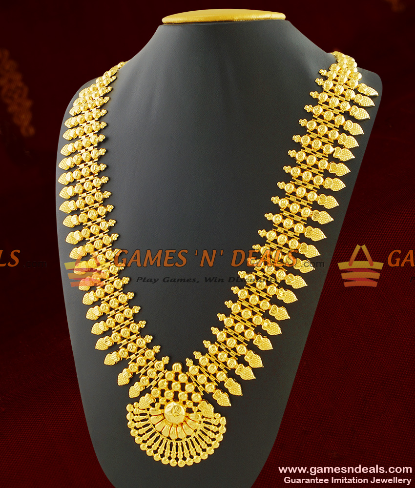 Kerala Bride Haaram Grand South Indian Imitation Jewelry ARRG280 Kerala Bride Haaram Grand South Indian Imitation Jewelry ARRG280