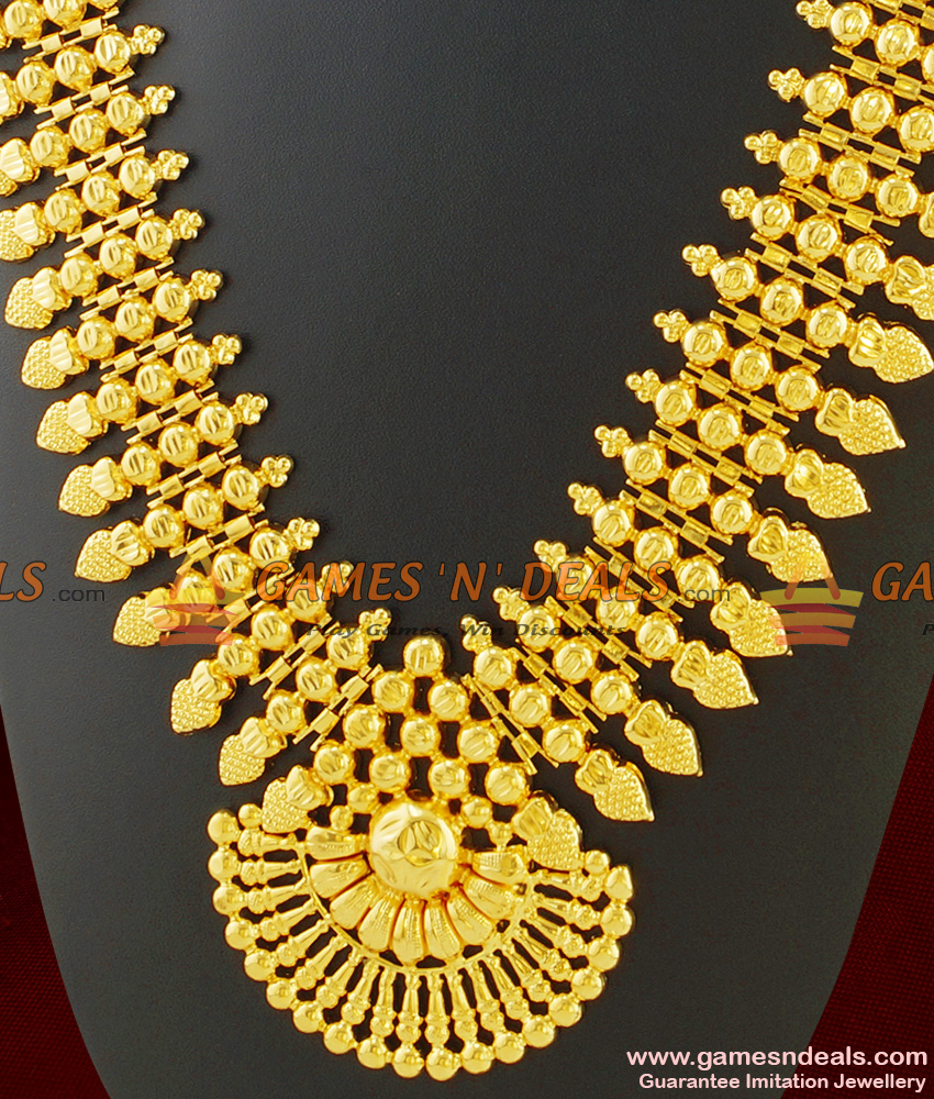 Kerala Bride Haaram Grand South Indian Imitation Jewelry ARRG280 Kerala Bride Haaram Grand South Indian Imitation Jewelry ARRG280