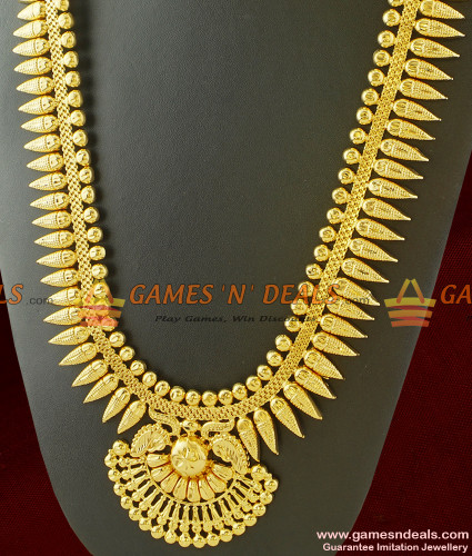 One Year Guarantee Imitation Kerala Bridal Haaram for Marriage