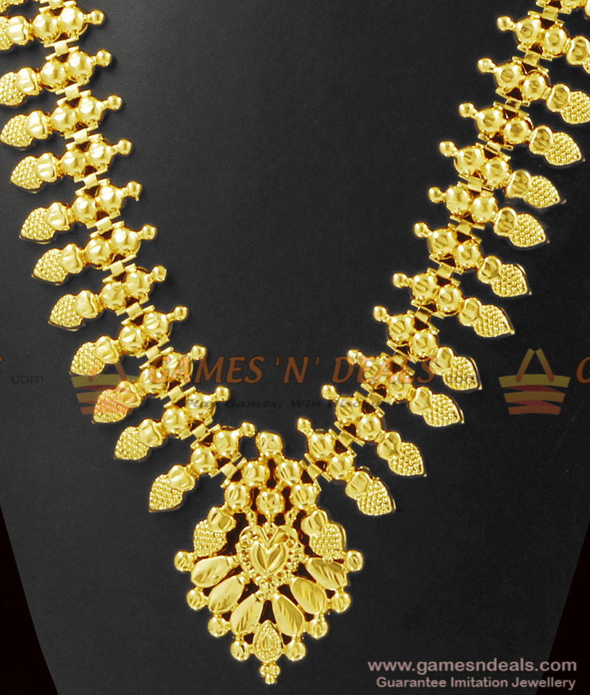 Light Weight Kerala Haaram One Year Guarantee Imitation Jewelry ARRG321