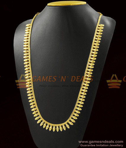 Mullai Leaf Light Weight Long Necklace 