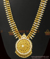 Grand Full White Stone Long Necklace for Marriage ARRG335