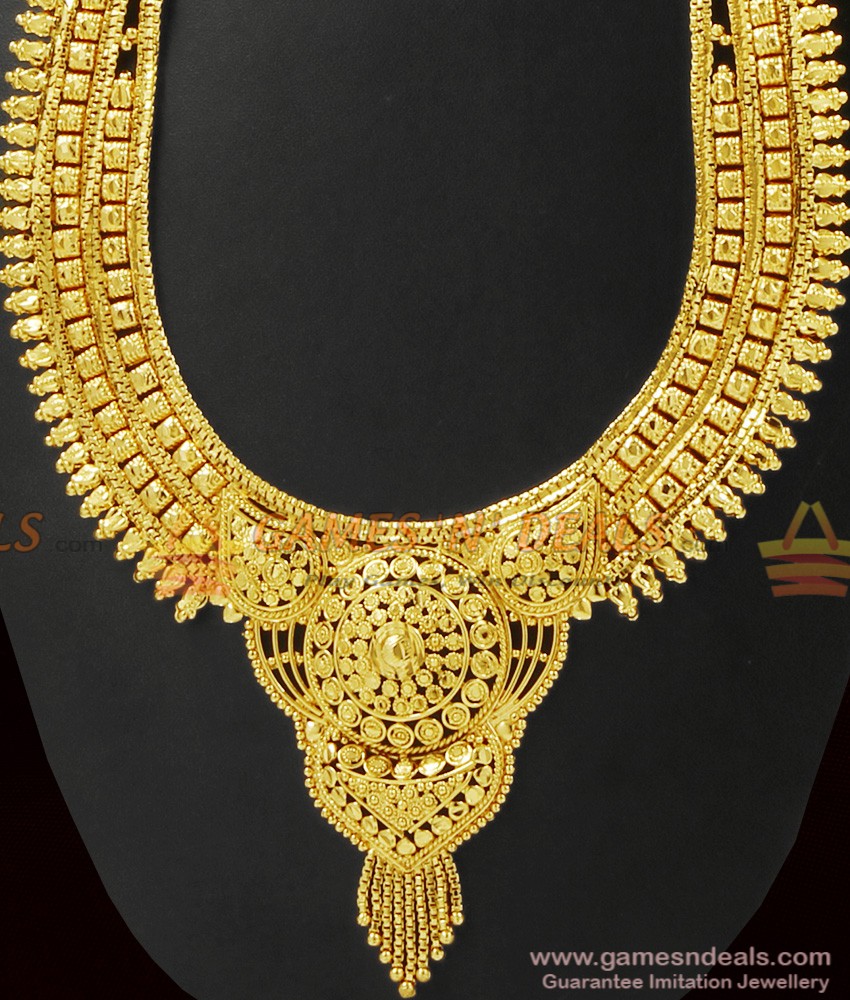 Real Gold Pattern Calcutta Necklace for Marriage ARRG352 Real Gold Pattern Calcutta Necklace for Marriage ARRG352