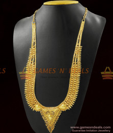 Real Gold Pattern Calcutta Necklace for Marriage ARRG353