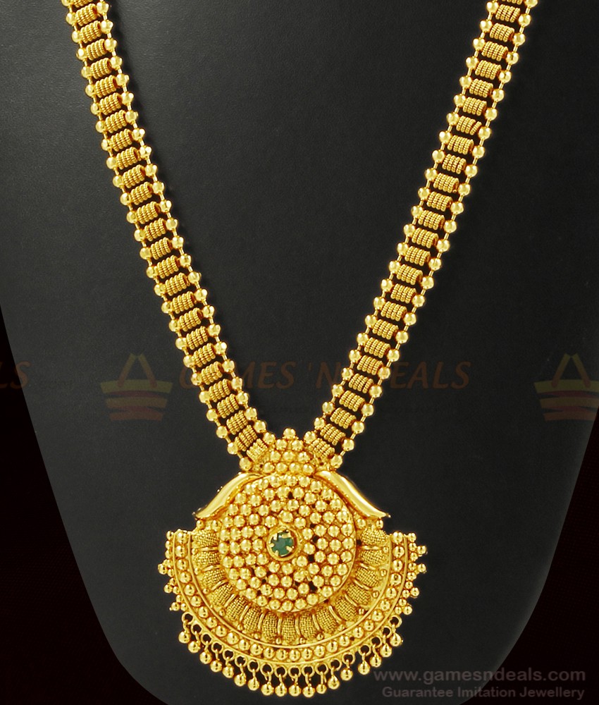 Kerala Heavy Pattern Bridal Haaram Imitation Jewelry ARRG360