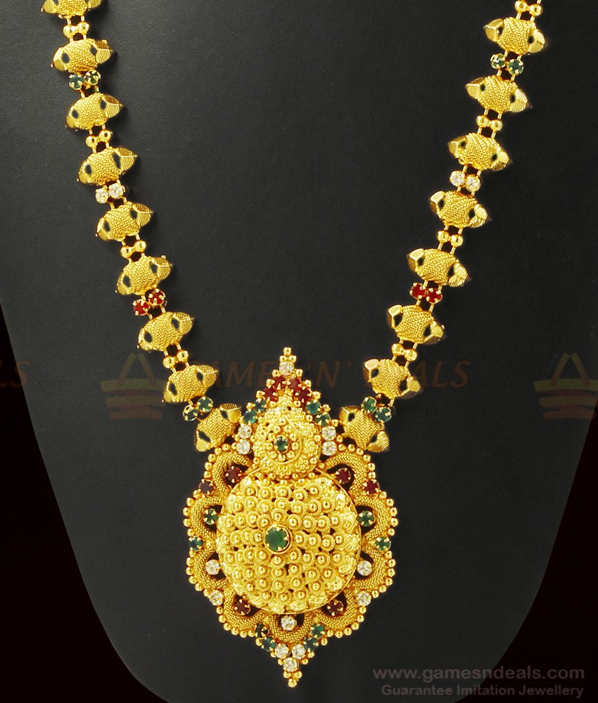 Unique Gold Pattern Handmade Bridal Haaram ARRG361