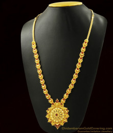 Ruby Red Stone Kerala Haaram For Marriage ARRG365