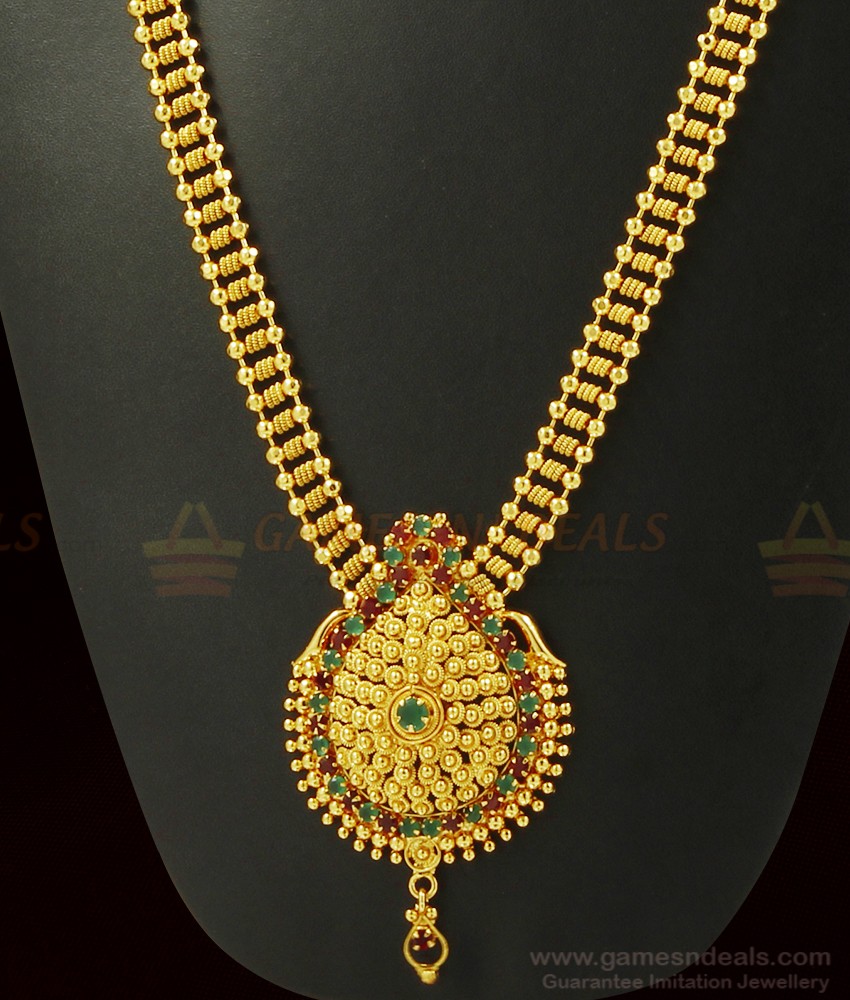 Onam Special Heavy Pattern Bridal Imitation Haaram ARRG366