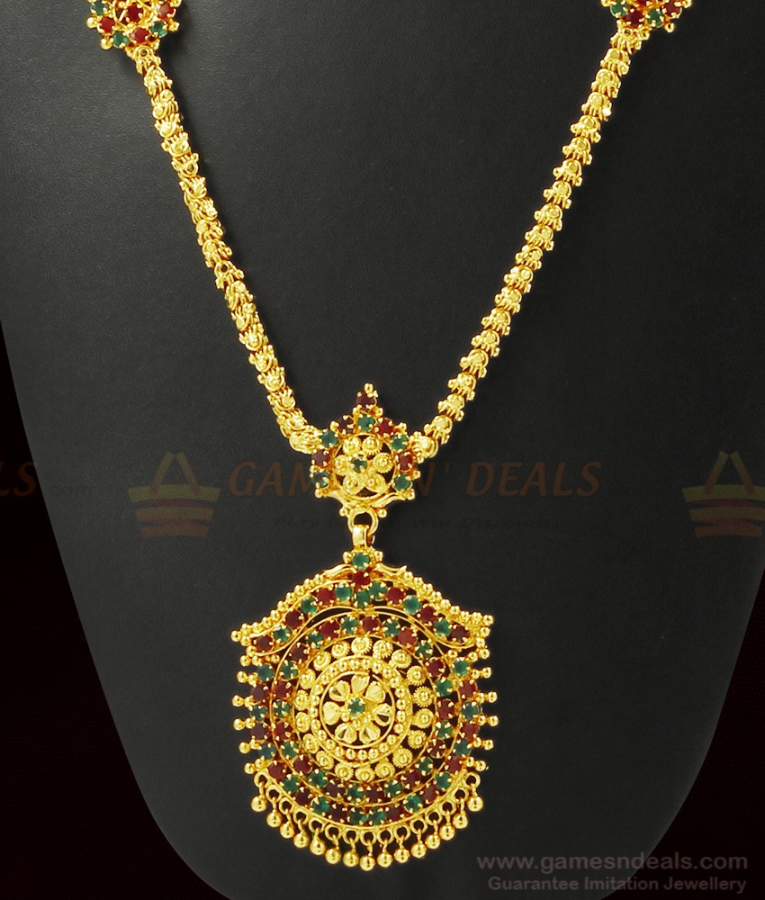 Chain Type Kerala Long Necklace Imitation Jewelry ARRG368