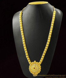 Ruby Red Stone Kerala Haaram For Marriage ARRG371