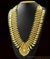 Mango Leaf Gold Inspired Heavy Kerala Bridal Necklace ARRG384