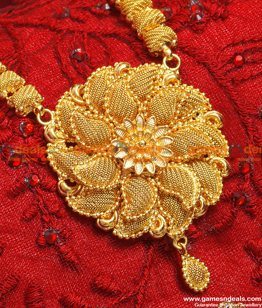 ARRG50 - Grand Beautiful Full Net Work Handmade Flower Design Haaram ARRG50 - Grand Beautiful Full Net Work Handmade Flower Design Haaram
