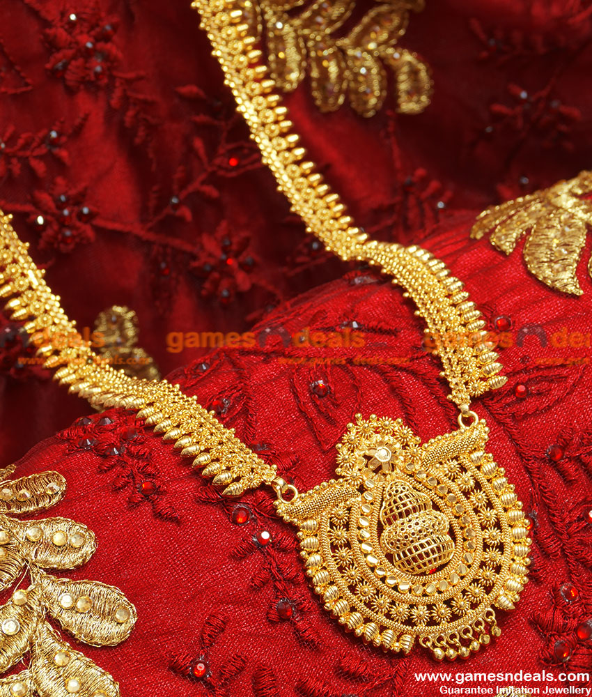 Heavy Long Necklace Matte Finish Krishna Heavy Long Necklace