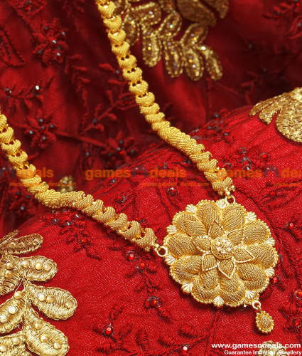 ARRG58 Party Wear Full Handmade Heavy Network Flower Dollar