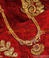 ARRG71 - Grand Party Wear Traditional Ruby Stone Long Imitation Haaram