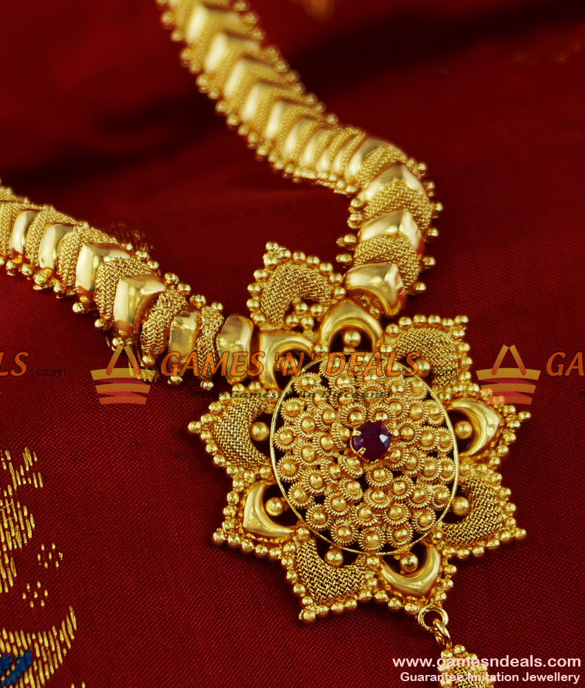 ARRG80 - 24 inches Unique Party Wear Net Haram Online Imitation Jewellery ARRG80 - 24 inches Unique Party Wear Net Haram Online Imitation Jewellery
