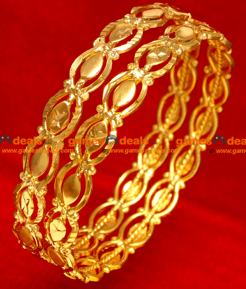 BG056-2.6 Size Gold Plated Imitation Traditional Daily Wear South Indian Jewelry