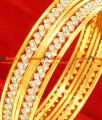 BG064-2.8 Size Bollywood Stylish Imitation Bangle Attractive White Stone Design