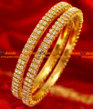 BG067-2.4 Size South Indian Gold Plated American Diamond Bridal Bangle