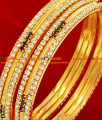 BG071-2.4 Size Gold Plated Imitation Party Wear Guarantee Stone Bangle