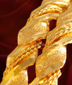 BR006-2.6 Size Gold Plated Twisted Spring Design Bangles BR006-2.6 Size Gold Plated Twisted Spring Design Bangles