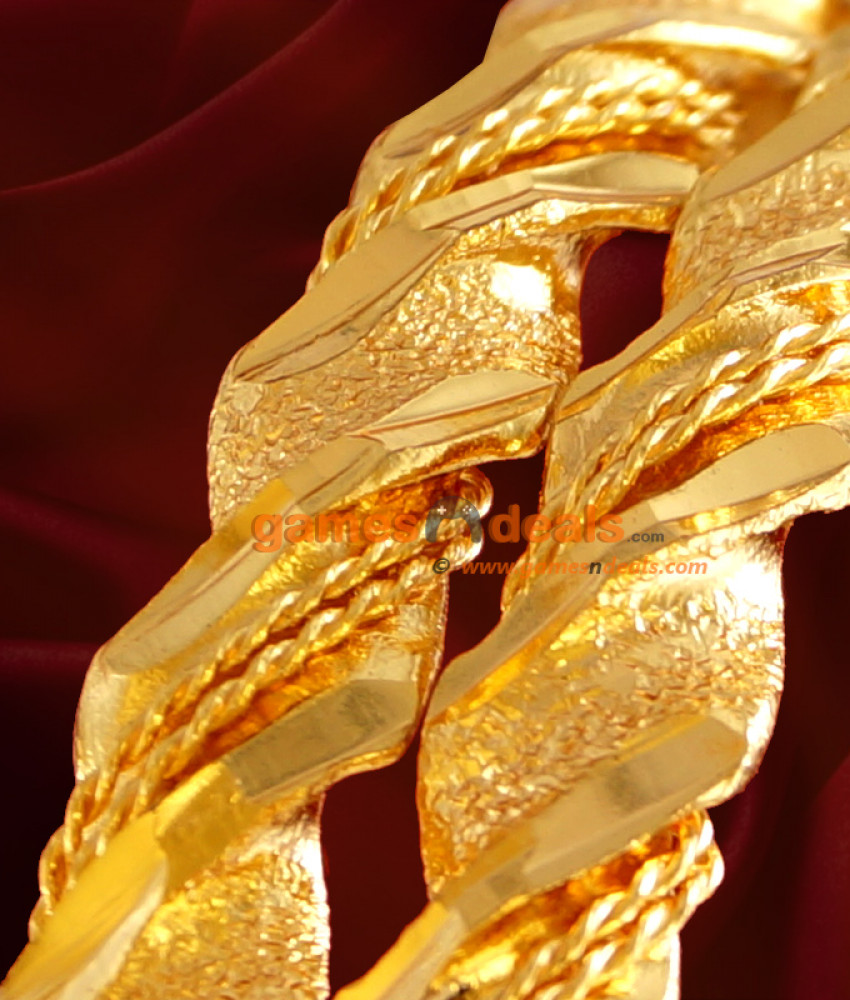 BR006-2.6 Size Gold Plated Twisted Spring Design Bangles BR006-2.6 Size Gold Plated Twisted Spring Design Bangles