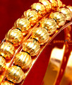 BR020-2.8 Size Traditional Gold Beaded South Indian Gold Plated Bangle Design