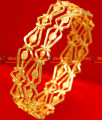 BR033-2.4 Size South Indian Gold Plated Thin Traditional Design Daily Wear Bangle BR033-2.4 Size South Indian Gold Plated Thin Traditional Design Daily Wear Bangle