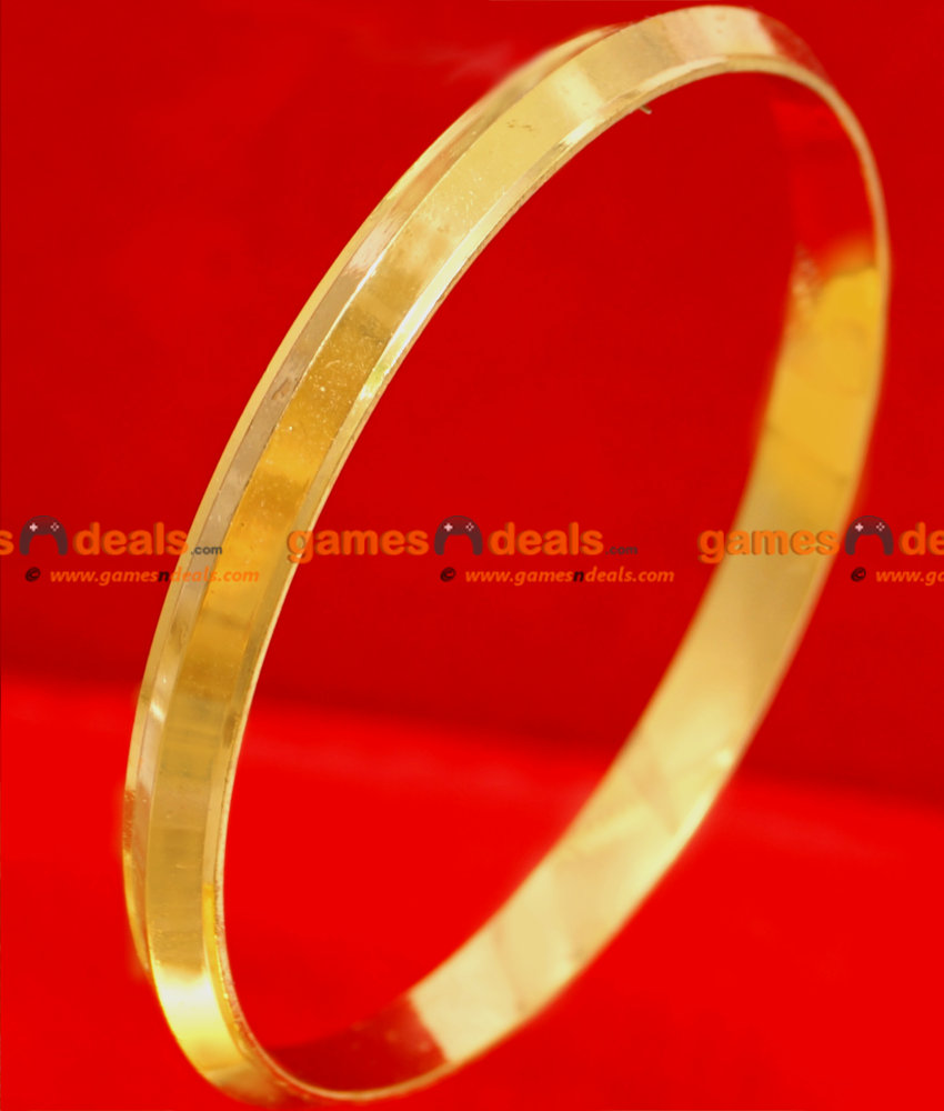 BR035-2.8 Size 24ct Gold Plated Single Light Weight Kada Bangle Traditional Daily Wear Online BR035-2.8 Size 24ct Gold Plated Single Light Weight Kada Bangle Traditional Daily Wear Online