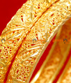 BR037-2.6 Size 24ct Gold Plated Thin Kerala Design Ethinic Wear Bangle BR037-2.6 Size 24ct Gold Plated Thin Kerala Design Ethinic Wear Bangle