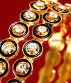 BS015-2.4 South Indian Gold Plated Stone Ennamel Party Wear Design Bangle BS015-2.4 South Indian Gold Plated Stone Ennamel Party Wear Design Bangle