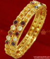 BS017-2.6 South Indian Gold Plated Gold Beaded Stone Party Wear Design Bangle BS017-2.6 South Indian Gold Plated Gold Beaded Stone Party Wear Design Bangle