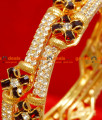 BS021-2.4 Size Gold Plated Maroon American Diamond Stone Party Wear Neli Design Bangle BS021-2.4 Size Gold Plated Maroon American Diamond Stone Party Wear Neli Design Bangle