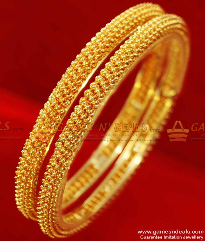 BR048-2.6 Size 24ct Gold Plated Flower Design Party Wear Imitation Bangle BR048-2.6 Size 24ct Gold Plated Flower Design Party Wear Imitation Bangle