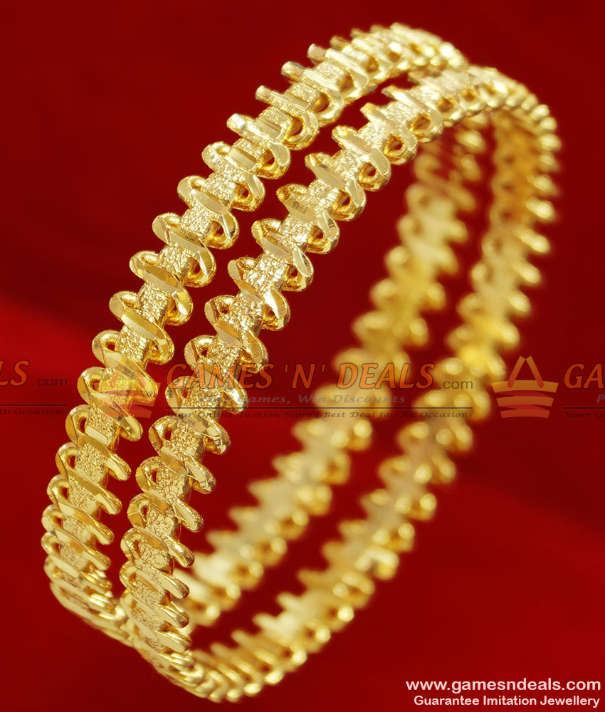 BR053-2.6 Size Matt Finish Attractive Curvy Imitation Bangle with Guarantee BR053-2.6 Size Matt Finish Attractive Curvy Imitation Bangle with Guarantee