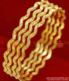 BR057-2.8 Size South Indian Traditional Thin Neli Design Imitation Bangles