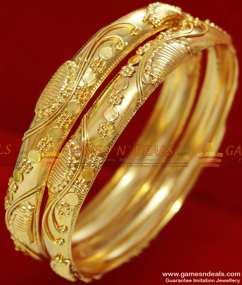 BR069-2.8 Size Traditional Tamilnadu Gold Like Design Imitation Bangles BR069-2.8 Size Traditional Tamilnadu Gold Like Design Imitation Bangles