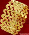 BR070-2.4 Size Gold Plated Nelli Design Traditional Daily Wear Bangles