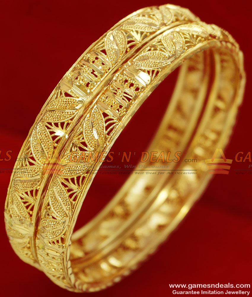 BR072-2.6 Size Gold Plated Kerala Design Ethnic Wear Bangle BR072-2.6 Size Gold Plated Kerala Design Ethnic Wear Bangle