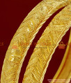 BR089-2.4 Size 24ct Pure Gold Plated Imitation Jewelry Daily Wear Guarantee Bangles 