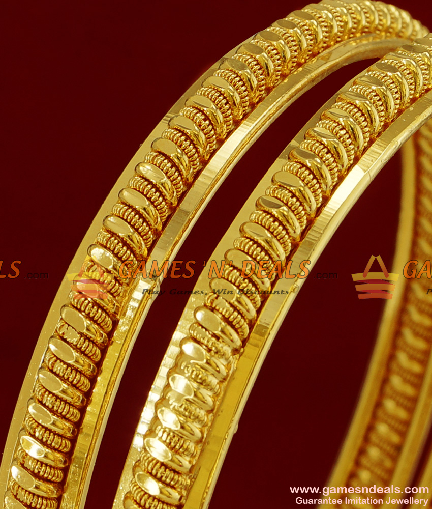 BR098-2.4 Size Gold Plated Spring Type Traditional Design Guarantee Bangles BR098-2.4 Size Gold Plated Spring Type Traditional Design Guarantee Bangles