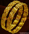 BR105-2.8 Size Gold Plated 2 Pieces Set Thick Design Traditional Neli Bangle BR105-2.8 Size Gold Plated 2 Pieces Set Thick Design Traditional Neli Bangle