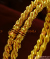 BR108-2.6 Size Real Gold Like 2 Pieces Set Spring Design Daily Wear Bangles BR108-2.6 Size Real Gold Like 2 Pieces Set Spring Design Daily Wear Bangles