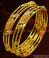 BR112-2.4 Size South Indian 2 Pieces Plain Design Gold Plated Imitation Bangles BR112-2.4 Size South Indian 2 Pieces Plain Design Gold Plated Imitation Bangles