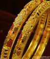 BR119-2.8 Size Gold Plated Forming Type Enamel Bangles Guarantee Design 