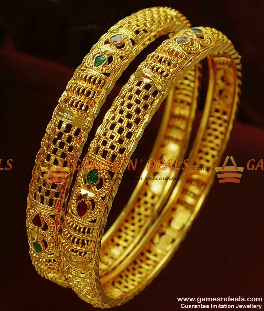 Retailer of 22kt/ 916 gold antique wedding bridle single bracelet for  ladies | Jewelxy - 161405