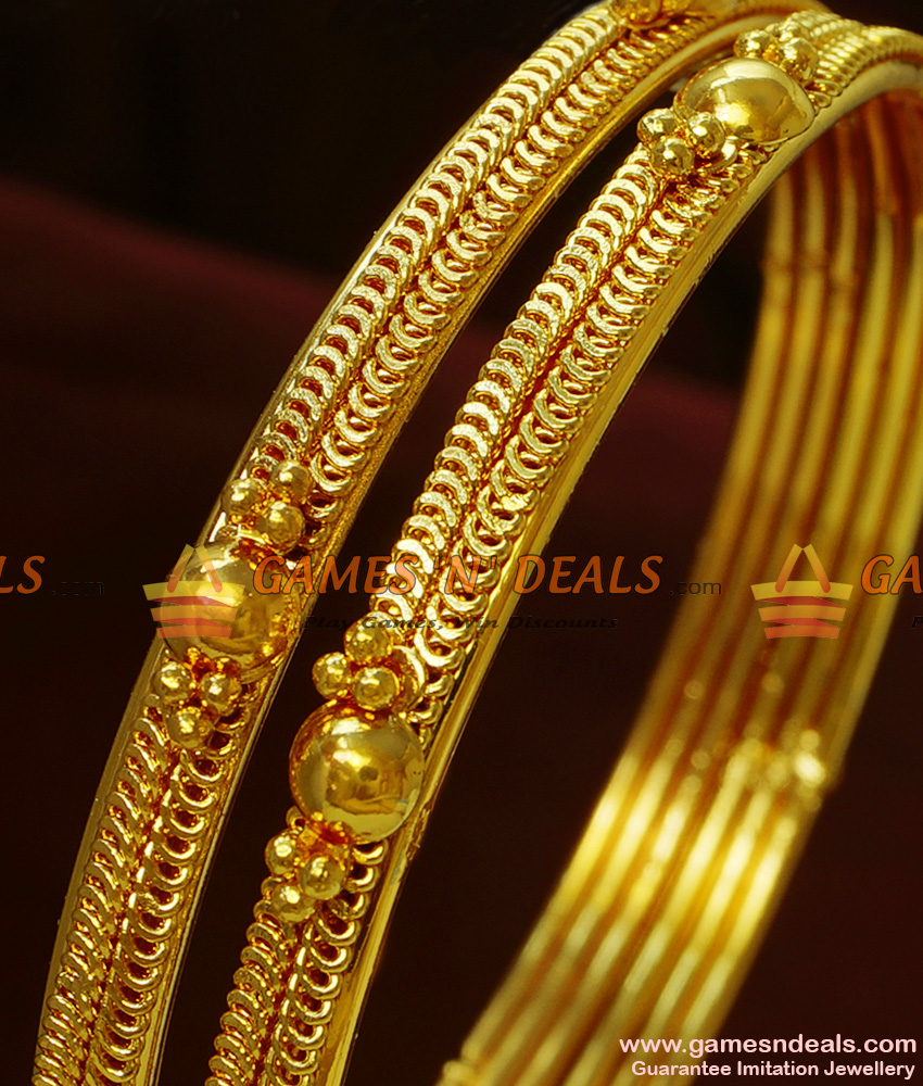 BR124-2.8 Size 100mg Gold Plated Thin Daily Wear Guarantee Bangles BR124-2.8 Size 100mg Gold Plated Thin Daily Wear Guarantee Bangles