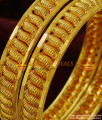 BR129-2.8 Size Spring Design 2 Pieces Gold Plated Daily Wear Guarantee Bangles