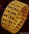 BR130-2.8 Size Light Weight Gold Plated 2 Pcs Beaded Daily Wear Guarantee Bangles BR130-2.8 Size Light Weight Gold Plated 2 Pcs Beaded Daily Wear Guarantee Bangles